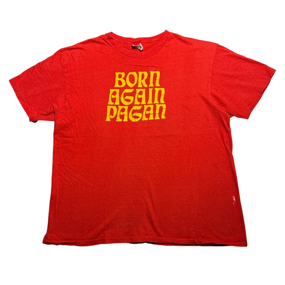 Vintage 80s Born Again Pagan T-Shirt L/XL USA Made